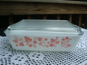 My first pink Pyrex!